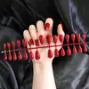 UV brilhante óleo selo camada de óleo Nail Patch Nail Art Fábrica Venda por atacado sólido cor tira longa pontiaguda gota de água peças de unha