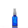 Botella de Vidrio Azul para Aceite Esencial al por Mayor 20ml Botella de Esencia 30ml Botella con Gotero de Punta de Spray Plástica a Prueba de Luz