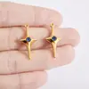 Accesorios de Colgante de Estrella de Cuatro Puntas de Acero Inoxidable Se Pueden Incrustar con Diamantes, Colgantes Tridimensionales, Collares, Pulseras, Llaveros de Bricolaje, Accesorios de Joyería