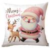 Amazon Natal Boneco de Neve Rosa Fronha de Travesseiro Curta de Pelúcia Capa de Almofada para Sofá Estampada com Carro Fronha de Travesseiro para Casa