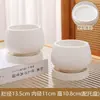 Maceta de Cerámica Simple para Uso Doméstico con Plato, Venta al por Mayor Transfronteriza Temu, Específicamente para Orquídeas Phalaenopsis y Plantas Suculentas