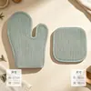 Guantes flexibles multi-color resistentes al desgaste y al calor para uso doméstico, al por mayor, en stock, guantes gruesos para horno de cocina y repostería