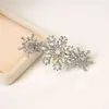 Nuevos accesorios para el cabello pinza de flor de diamante pinza de borde de copo de nieve triple accesorios para el cabello flequillo pinza de resorte fabricantes venta al por mayor