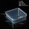Caja Cuadrada Pequeña Transparente con Tapa, Caja de Herramientas, Manicura, Uñas Postizas, Caja de Plástico, Juguetes, Accesorios, Caja de Embalaje para Exportación Transfronteriza