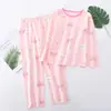 Ropa Acondicionada con Mangas Largas 2026 Nuevo Producto Conjunto de Ropa y Pantalones de Otoño para Bebés Niñas Conjunto de Ropa de Casa de Algodón de Bambú para Niños