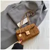 Bolso de cadena con patrón de rombos para mujer, nuevo modelo principios de otoño 2026, bolso de mano pequeño, color liso, moderno para el trabajo y los desplazamientos, bolso de hombro y cruzado