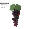 Simulación de cuerda de uva, decoración interior, planta, fruta, modelo, accesorios, simulación de plástico PVC con uva escarchada