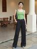Chaleco Ai de Seda Tencel Algodón sin Mangas con Efecto Adelgazante para Mujer Verano Delgado Fresco Interior Tirantes Anchos Top