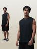 2025 Transfronterizo para Hombre Hombro Ancho Chaleco sin Mangas para Hombre Color Sólido Simple Suelto Talla Europea y Americana Camiseta Nuevo