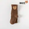 Calcetines para niños al por mayor transfronterizos primavera y otoño pantalones base para bebé medias para niños oso pequeño de dibujos animados medias de otoño para niñas