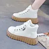 Outono/Inverno 2026 Novos Sapatos Esportivos Casuais Versáteis da Moda com Solado Grosso para Mulheres Antiderrapantes Plus Velvet Quentes de Algodão XQ2221-1