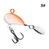 Vib Submarino de Largo Alcance Metal Plomo Pez Spinnerbait Giratorio Señuelo Biónico para Provocar Lubina a Través de Todas las Capas de Natación