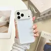 Puff Acrílico Transparente de Color Adecuado para Funda de Teléfono iPhone 18 Apple 17 Pro Max Funda Protectora Simple 16