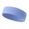 Diadema de punto de malla de nailon transpirable para deportes al aire libre transfronterizos, diadema de color liso para correr, cinta para el pelo de alta elasticidad antisudor