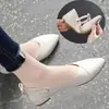 Zapatos planos de dos usos para mujer 2026 nuevos arrivals de otoño punta fina bailarinas boca poco profunda cuero suave suela blanda zapatos de mujer casuales zapatos pequeños de cuero