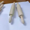 Rodillo Pequeño Todo en Uno de Madera Maciza para Niños Pequeños y Bebés, Palo de Prensa para Masa de Repostería, Juguete Hecho a Mano para Bricolaje