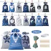 Bolsas de Yute con Cordón de Navidad 2026 Transfronterizas Bolsas Colgantes para Calendario de Adviento Set de Bolsas de Regalo de Navidad