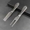 Faca de Queijo de Aço Inoxidável Transfronteiriça Faca de Queijo Conjunto Caixa de Presente Faca de Manteiga Doméstica Garfo Faca Afiada Pá Fabricante Atacado