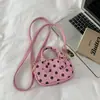 Bolso de Mano de Bolos de Lunares para Mujer, Bolso Mini Almohada de Lujo Ligero de Nicho Transfronterizo para Viaje, Bolso Cruzado Versátil para Niños