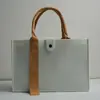 Bolsas de Feltro Atacado com Fitas, Bolsas Tote para Feiras de Negócios, Sacolas de Presente Promocionais, Logo Personalizável, Bolsas Tote Color Block