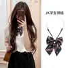 Corbata Jk Anudada a Mano para Mujer, Accesorio Decorativo Retro para Camisa Floja, Corbata de Lazo Estilo Universitario Japonés para Estudiante sin Nudo