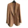 Blazer de Lana Fina 2026 Primavera Nuevo Casual Chaqueta de Traje para Mujer Versátil Ajustado Ropa para Mujer para Primavera y Otoño
