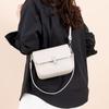 Bolso Cuadrado Pequeño de Textura Simple Estilo Coreano Transfronterizo Bolso de Mujer 2025 Nuevo Retro Simple Bolso de Hombro Bolso Bandolera para Viajar a la Moda