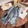 Pantalones para niños y niñas, jeans de mezclilla resistentes, nuevos pantalones de pierna recta para primavera y otoño para niños pequeños, pantalones versátiles azul claro, pantalones para niños