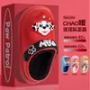 (Seleccionado Exclusivamente) Zapatos de Algodón para Niños Paw Patrol con Forro de Felpa, Diseño de Dibujos Animados, Calidez Invernal, Superficie de Cuero, Impermeables, Pantuflas de Algodón Creativas
