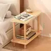 Prateleira de Armazenamento Simples para Mesa de Cabeceira para Quarto de Casa, Mesa Pequena para Apartamentos de Aluguel, Alternativa Acessível com Funcionalidades Adicionais