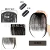 Peluca de Flequillo al Aire para Mujer, Flequillo Falso Ligero, Flequillo Frontal Natural Invisible, Flequillo al Aire Sin Costuras Pieza de Cabello Sintético