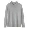 Baicai Terciopelo Otoño/Invierno Primera Línea Listo para Usar Lana Pura Chaleco de Punto para Hombre Cuello Chal Gama Alta Negocios Casual Tejido