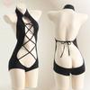 Lencería sexy sexy sin espalda cheongsam hueco medias de una pieza sin tirantes para tentar a una generación de cabello