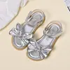 Nuevas Sandalias de Moda para Niños Niñas Zapatos Planos Casuales Transpirables Zapatos de Exterior Zapatos de Playa Sandalias de Princesa con Lazo