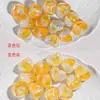 Contas para Pulseira de Cabeça com Furo Lateral em Formato de Coração e Estrela de Cinco Pontas Banhadas Brilhantes que Mudam de Cor Acessórios para Fazer Pulseiras de Celular DIY