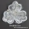 Parches de Flores Bordadas con Lentejuelas de Organza Nuevos de Bai Xi, Hechos a Medida por el Fabricante para Vestidos de Princesa, con Flores Decorativas Bordadas con Lentejuelas Tridimensionales