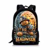 Noche de Halloween estudiantes de primaria 44 cm 17 pulgadas bolso de hombro para niños DIY estampado completo moda una generación de cabello