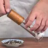Nuevo Molino de Pimienta Cocina Hogar Acrílico Manual Molienda Fresca Sal Marina Grano Pimienta Negra Botella Molinillo