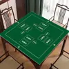 Tapete de mesa de Mahjong, espessado e silencioso, base de mesa de Mahjong com manivela, toalha de mesa quadrada, tapete especial para pôquer