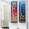 Trofeos de Cristal Creativos Personalizados para Reuniones Anuales de Empresa, Premios al Empleado Destacado, Premios de Competiciones Deportivas, Souvenirs con Grabado