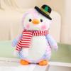 Pingüino Navideño Colorido Muñeco de Nieve Tarjeta Amor Ciervo Navideño Colorido Juguete de Peluche Muñeco Decoración para Actividades