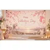 Fondo romántico transfronterizo para el Día de San Valentín, accesorios para fotos de fiesta de rosas en forma de corazón, decoración de pared para confesiones de boda