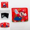 Bolsa para Monedas Super Mary Mario Bros Mario Estudiante Hombres y Mujeres Billetera Plegable de Cuero PU Porta Tarjetas