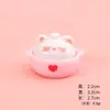 Casa de Bonecas Comida Simulação Caçarola Resina Pequenos Acessórios Coelho Fofo Porquinho Cola de Creme Acessórios para Joias DIY