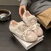 Zapatillas de Entrenamiento Retro Alemanas Rojas para Mujer 2026 Nuevo Estilo Coreano Primavera y Otoño Versátiles Casuales Deportivas para Estudiantes