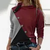 Amazon AliExpress wish Estação Independente eBay Transfronteiriço Cor Sólida Waffle Costurado Casual Gola Top