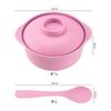 Cazuela doméstica transfronteriza, tazón de plástico para ensalada de frutas, cuchara, tazón para sopa, tazón para arroz, gran capacidad, grueso, venta al por mayor de fábrica