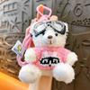 Lindo llavero de peluche de oso piloto, colgante para pareja, llavero, bolso, adornos, pequeños regalos al por mayor