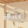 Prateleira de Armazenamento de Parede para Dormitório Estante de Armazenamento de Parede ao Lado da Cama do Estudante Cesta de Armazenamento de Parede Cesta de Armazenamento sem Furo