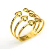 Nuevo Pulsera de Acero de Titanio de Doble Capa con Forma de Corazón, Elegante y de Alta Gama, Versátil y Ajustable para Mujer, Venta Directa